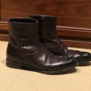 To Boot brown leather boots!